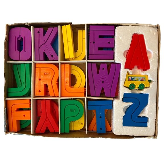 Sesame Street Alphabet Roadway Toy Vintage 1988 Playskool Complete Tested Works - Picture 2 of 16